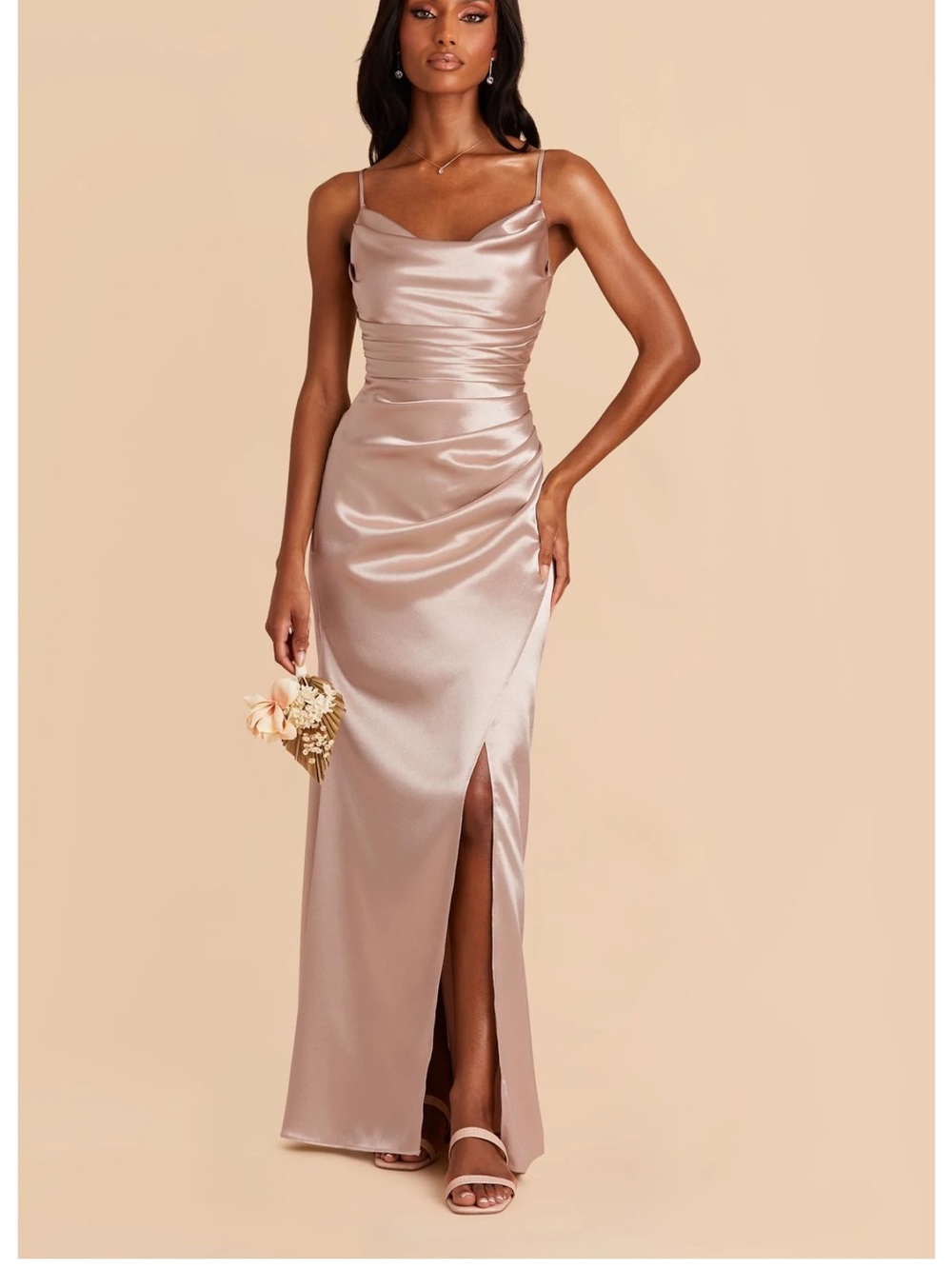 Birdy Grey Lydia Shiny Satin Bridesmaid Dress
